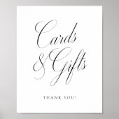 Kaarten & Geschenken Elegantie Script Bruiloft Poster (Voorkant)