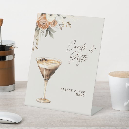 Kaarten & Geschenken Espresso Martini Vrijgezellen Reclamebord Met Voetstuk (Insitu)