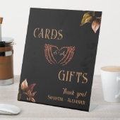 Kaarten Geschenken Gotisch Hart Whimsigoth Koperbr Reclamebord Met Voetstuk (Insitu)