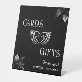 Kaarten & Geschenken Gotisch Hart Whimsigoth Weddi Reclamebord Met Voetstuk