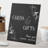 Kaarten & Geschenken Gotische Whimsigoth bruiloft Reclamebord Met Voetstuk (Insitu)