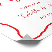 Kaarten & geschenken Hand getrokken boog Wavy kopp Poster (Hoek)