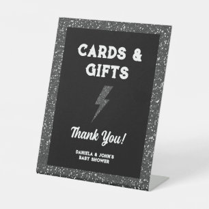 Kaarten & Geschenken Little Rock Star Glitter Baby Reclamebord Met Voetstuk