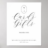 Kaarten & Geschenken Minimaal Elegante Script Gast Poster (Voorkant)