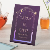 Kaarten & Geschenken Mystiek Rainbow Plum Sun Moon Reclamebord Met Voetstuk (Insitu)