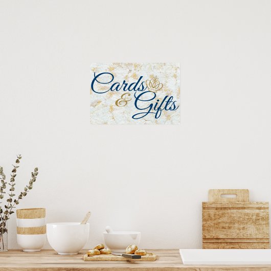 "Kaarten & geschenken" - Real Prince Event Signage Poster (Keuken)