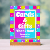 Kaarten & Geschenken Retro Neon Afstudeerfeest Acryl Bord (Neutraal)