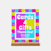 Kaarten & Geschenken Retro Neon Afstudeerfeest Acryl Bord (Voorkant)