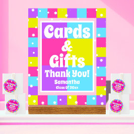 Kaarten & Geschenken Retro Neon Afstudeerfeest Acryl Bord