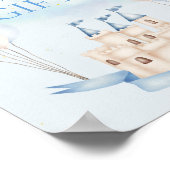 Kaarten & Geschenken Sprookje Kasteel Kroonballonf Poster (Hoek)