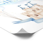 Kaarten & Geschenken Sprookje Kasteel Kroonballonf Poster (Hoek)