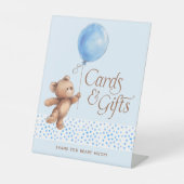 Kaarten & Geschenken Teddy Bear Baby shower Reclamebord Met Voetstuk (Voorkant)