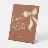 Kaarten & Geschenken Terracotta Zandboog Reclamebord Met Voetstuk (Voorkant)