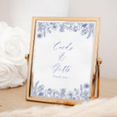 Kaarten & geschenken Toile wit en blauw Poster