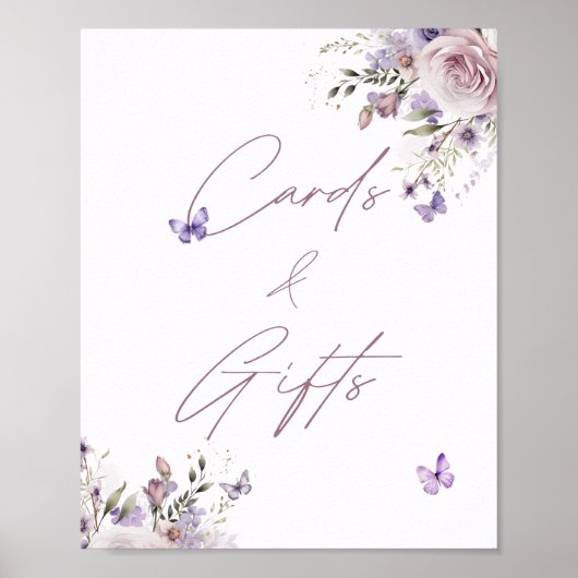 Kaarten & Geschenken Vrijgezellenfeest Vlinder Poster (Voorkant)