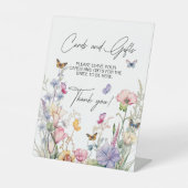 Kaarten & Geschenken Wildflower Vlinders Vrijgezel Reclamebord Met Voetstuk (Voorkant)