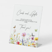 Kaarten & Geschenken Wildflower Vlinders Vrijgezel Reclamebord Met Voetstuk (Voorkant)