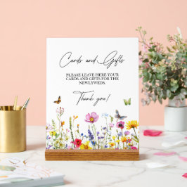 Kaarten & Geschenken Wildflowers Vlinders Trouwen Acryl Bord