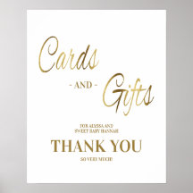 Kaarten Geschikt voor White Gold Baby shower