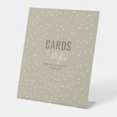 Kaarten geven het avontuur uit wachten op neutrale reclamebord met voetstuk (Voorkant)