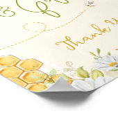 Kaarten Gifts Bumblebee Party Bridal Bee Baby show Poster (Hoek)