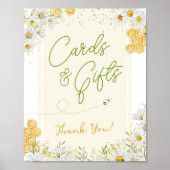 Kaarten Gifts Bumblebee Party Bridal Bee Baby show Poster (Voorkant)