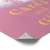 Kaarten & Gifts Space girl Astronaut roze raketste Poster (Hoek)