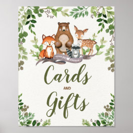 Kaarten & Gifts Woodland Forest Baby shower Party Poster