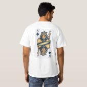 Kaarten grafisch ontwerp op mannen t-shirt (Achterkant volledig)