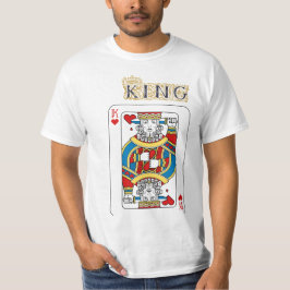 Kaarten grafisch ontwerp op mannen t-shirt