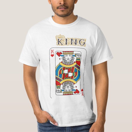 Kaarten grafisch ontwerp op mannen t-shirt (Voorkant)