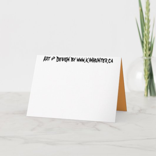 Kaarten Halloween van Jack-o-lantern Party (Achterkant)