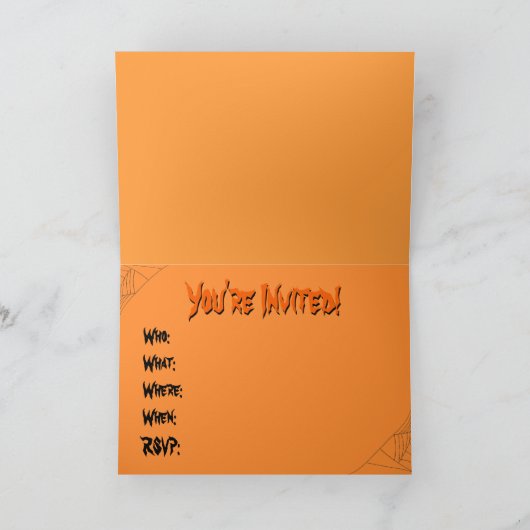 Kaarten Halloween van Jack-o-lantern Party (Binnen)