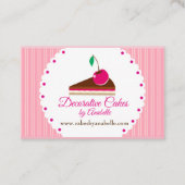 Kaarten. handgemaakte koeken, 3 D-koeken Visitekaartje (Voorkant)