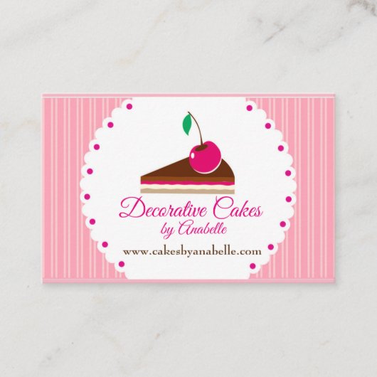 Kaarten. handgemaakte koeken, 3 D-koeken Visitekaartje (Voorkant)