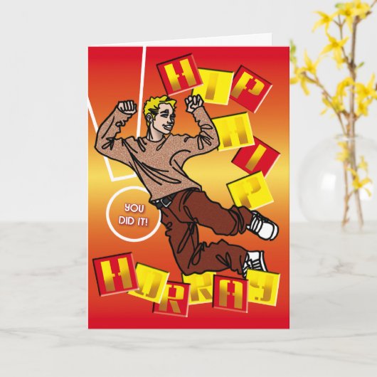 Kaarten - HIp HIp Horray (Gele Bloem)