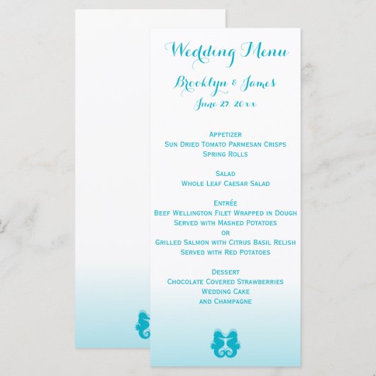 Kaarten in het menu Aangepast wit paardenweddensch (Voorkant / Achterkant)