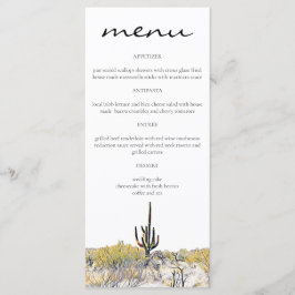 Kaarten in het menu Arizona Desert Saguaro Cactus