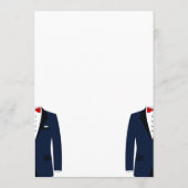 Kaarten in het menu Blauw en wit homohuwelijk (Achterkant)