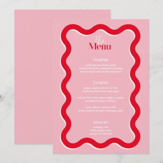 Kaarten in het menu Blindenlijst van de Elegant 5x (Voorkant / Achterkant)