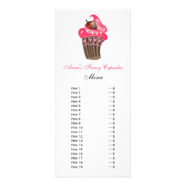 Kaarten in het menu Cute Cupcakes