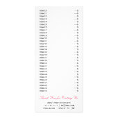 Kaarten in het menu Cute Cupcakes (Achterkant)