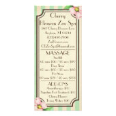 Kaarten in het menu  Floral & Stripes (Achterkant)