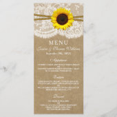 Kaarten in het menu Kraft, Lace & Sunflower Collec (Voorkant)