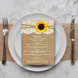 Kaarten in het menu Kraft, Lace & Sunflower Collec