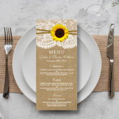 Kaarten in het menu Kraft, Lace & Sunflower Collec