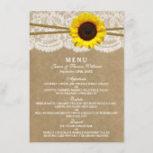 Kaarten in het menu Kraft, Lace & Sunflower Collec (Voorkant)