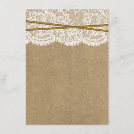 Kaarten in het menu Kraft, Lace & Sunflower Collec (Achterkant)