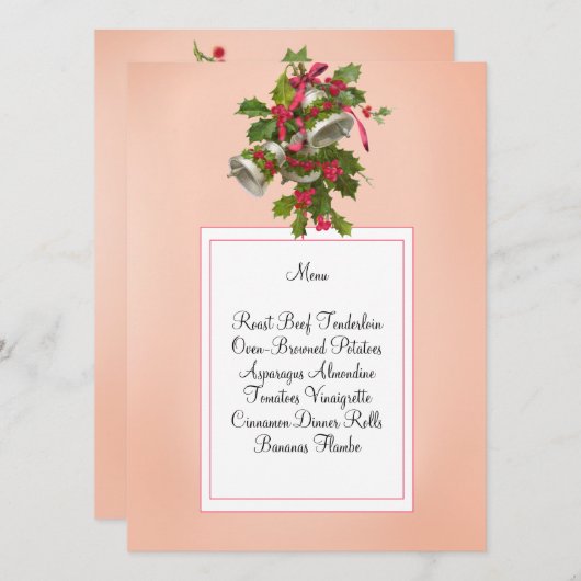 Kaarten in het menu roze cellen en bessen (Voorkant / Achterkant)