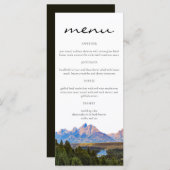 Kaarten in het menu Rustic Mountain (Voorkant / Achterkant)